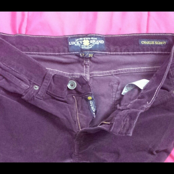 Lucky brand charlie skinny corduroy