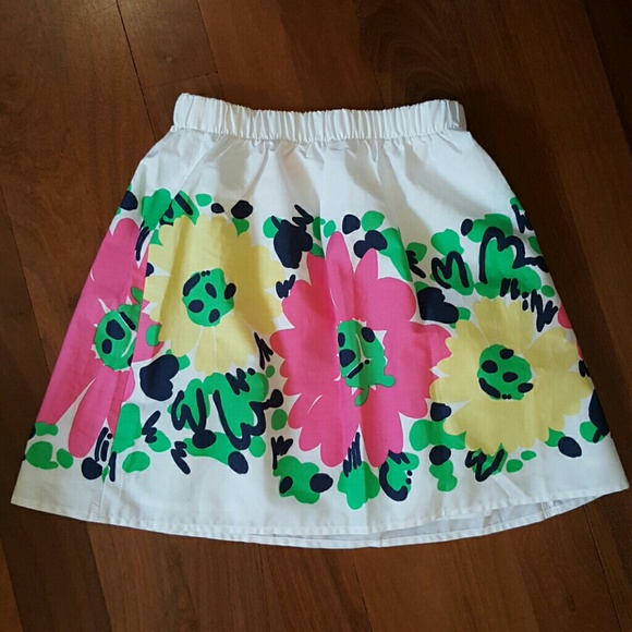 Lilly Pulitzer Floral Mini Skirt Size XS
