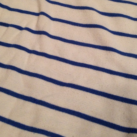 Cream & Blue Striped Sweater - Picture 3 of 3
