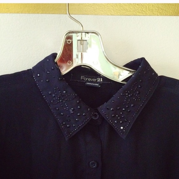 ❌SOLD❌ Black Collared Blouse