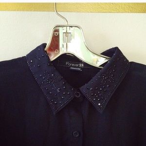 ❌SOLD❌ Black Collared Blouse