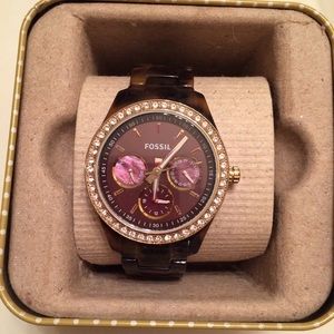 Tortoise Fossil Watch