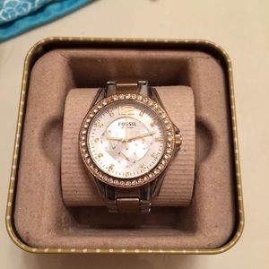 Two-tone Fossil Watch