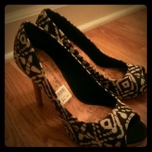 African Print Christian Siriano 3.5 inch heels