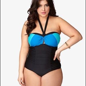 Forever 21 Plus Color block swimsuit