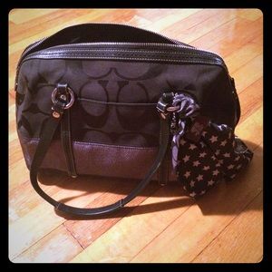 Mint Condition Classic Black Coach Bag