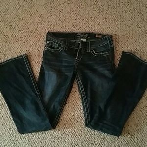 Silver boot cut jeans 25/31