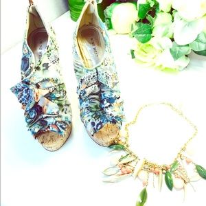 Nine West Flower Heels