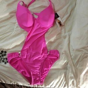 Hot pink Monokini