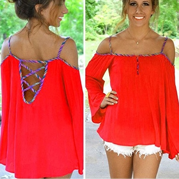 Off-Shoulder BatWing Blouse