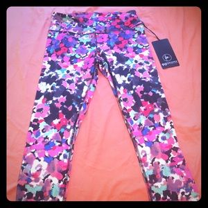 Colorful workout capris