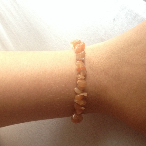 Orange rock bracelet