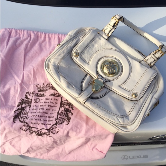 Juicy Couture White Leather Purse