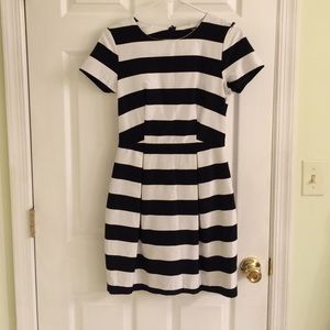 H&M striped cocktail dress