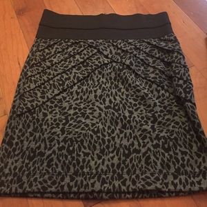 Leopard print skirt Black/gray