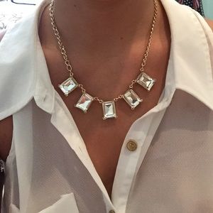 Gold jeweled necklace