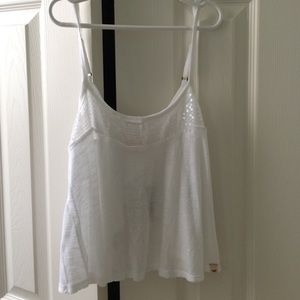 white crop top with half open back