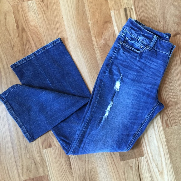 Victoria's Secret hipster distressed jeans
