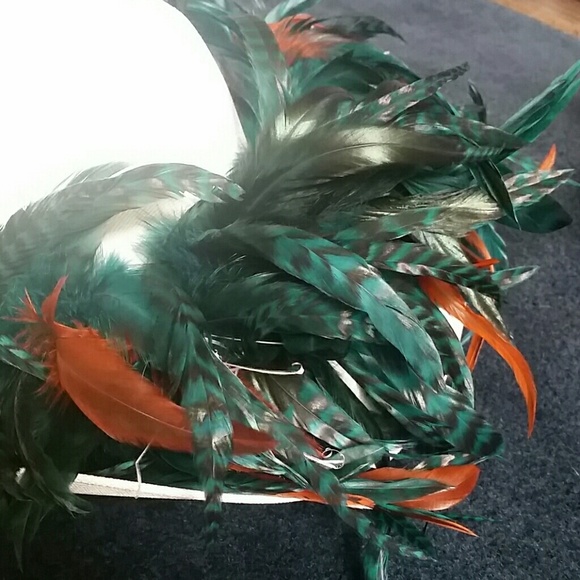 Miami Dolphins Feather Team Colors Hat
