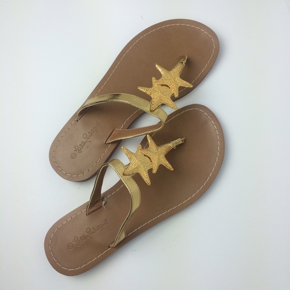 Lilly Pulitzer for Target Shoes - Lilly Pulitzer for Target Gold Starfish Sandals Lilly Pulitzer for Target Shoes - Lilly Pulitzer for Target Gold Starfish Sandals