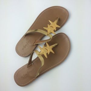 Lilly Pulitzer for Target Shoes - Lilly Pulitzer for Target Gold Starfish Sandals Lilly Pulitzer for Target Shoes - Lilly Pulitzer for Target Gold Starfish Sandals
