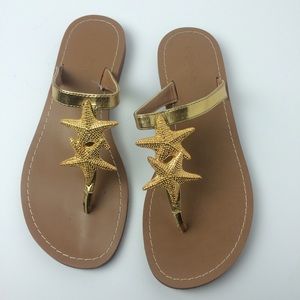 Lilly Pulitzer for Target Shoes - Lilly Pulitzer for Target Gold Starfish Sandals Lilly Pulitzer for Target Shoes - Lilly Pulitzer for Target Gold Starfish Sandals