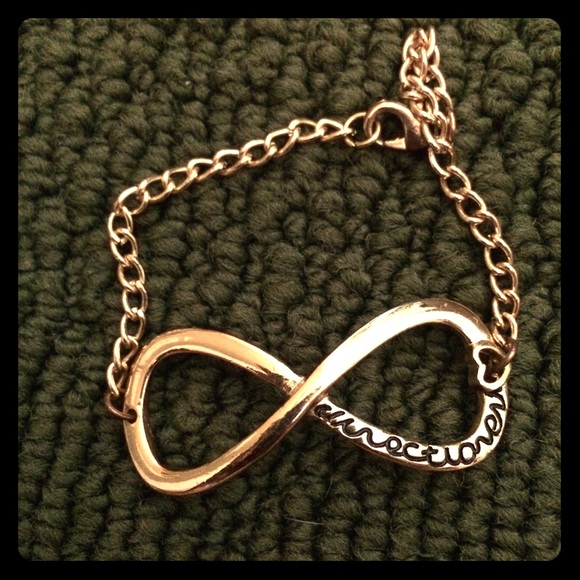 One Direction Gold Infinity Bracelet