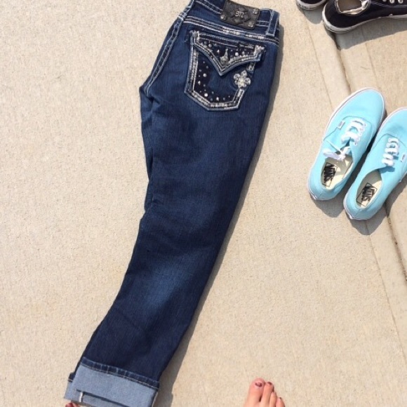 Straight leg miss me jeans.