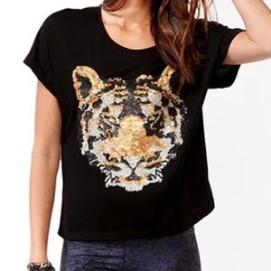 Sequin Tiger Top