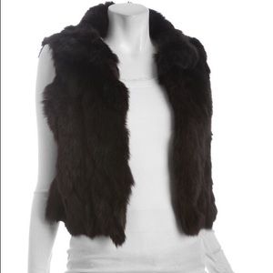 Adrienne Landau Rabbit Fur Vest