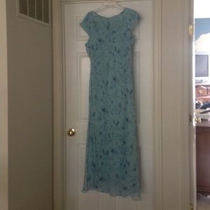 🌑 Long sheer blue dress from B.Moss