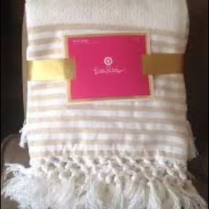 Lilly Pulitzer for Target white blanket