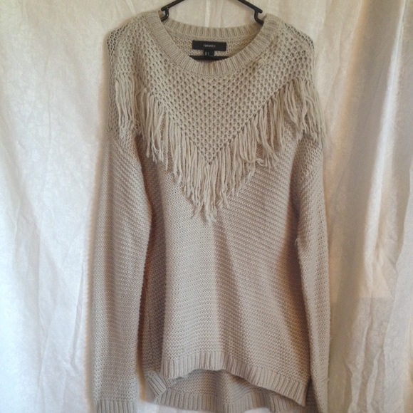 Forever 21 fringe sweater