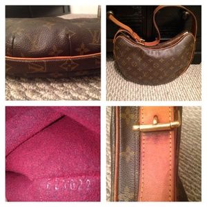 Lv medium croissant handbag