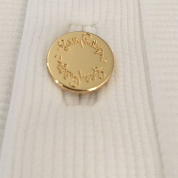 Lilly Pulitzer White with gold buttons shift dress