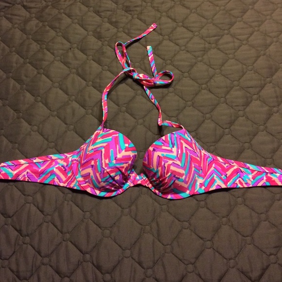 Arie halter swim suit top