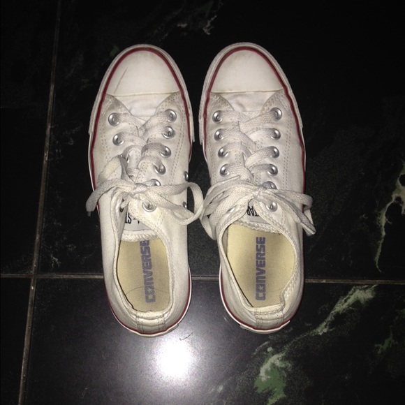 White low top Converse