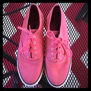 Pink sneakers