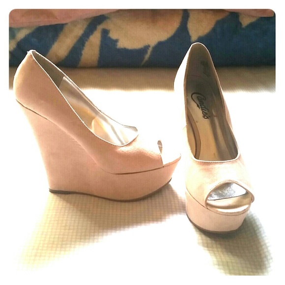 Candies open toed wedges