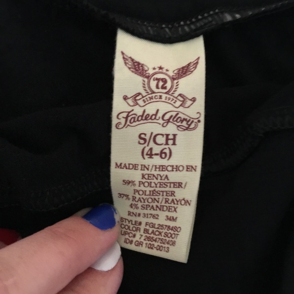 Faded Glory calf-high black skirt - Picture 2 of 2