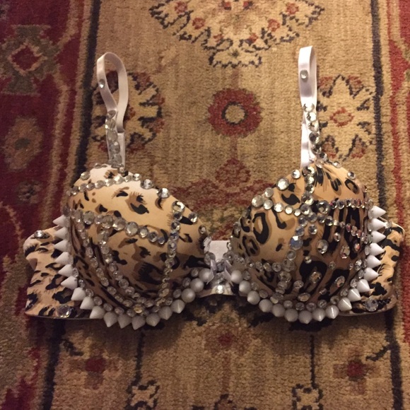 Custom Gem Studded Size 34b - Picture 1 of 4