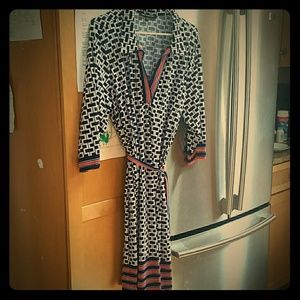 Mlle Gabriel Chevron Dress -3X - 1970's