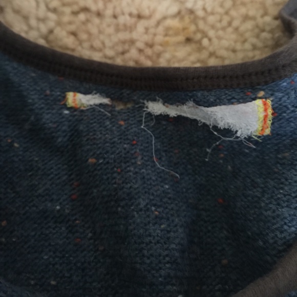 Plaid and blue dress - Picture 2 of 2