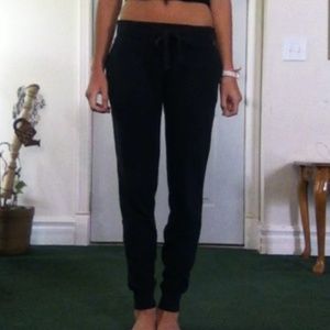 black joggers