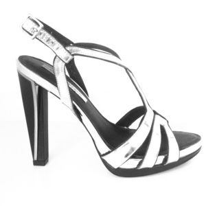 Diana Von Furstenberg Devon Metallic sandals