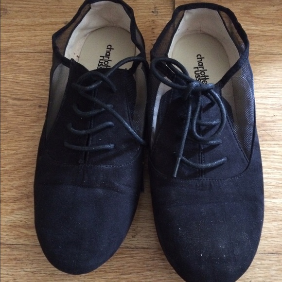 Oxfords black with mesh side