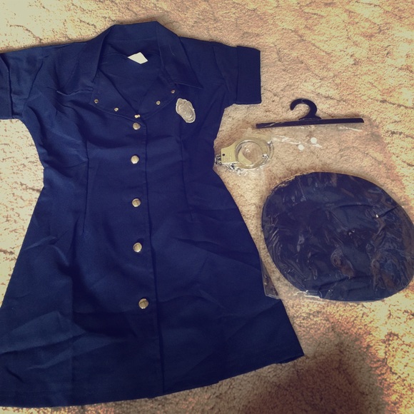 Navy blue Halloween cop outfit