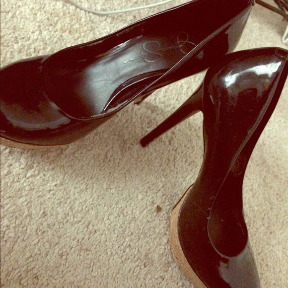 Black Jessica Simpson stilettos