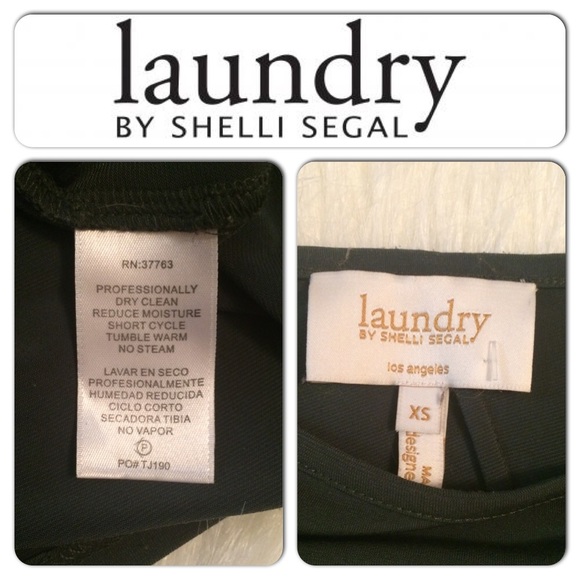 Laundry By Shelli Segal Army Green Top X-SMALL - Picture 3 of 4