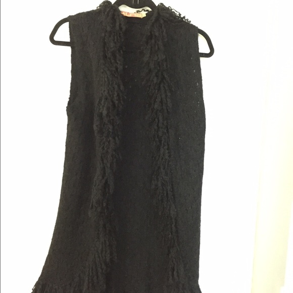 100% alpaca long vest